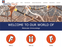 Tablet Screenshot of immunitrack.com